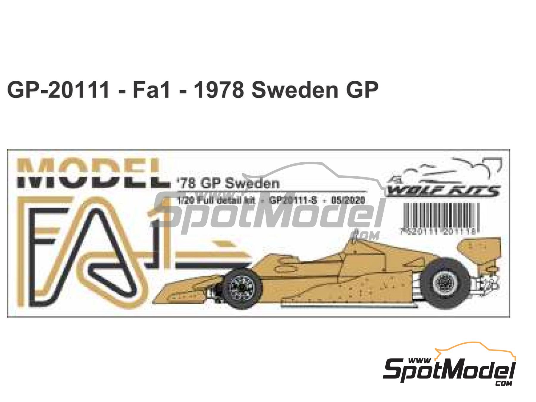 Wolf Kits GP20111: Car scale model kit 1/20 scale - Arrows Ford